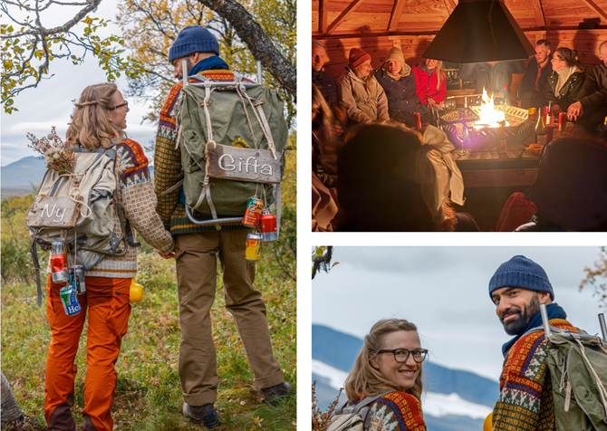 Jenny och Leandro fick sitt drömbröllop på Fjällhornet Resort