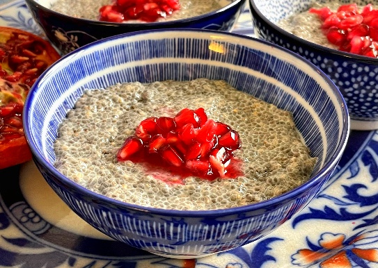 Chiapudding med granatäpple 