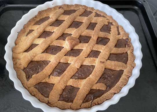 Crostata med Nutella 