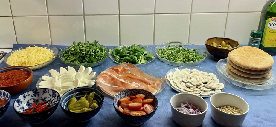 Pizzabuffé - hemlagat matmys i köket 