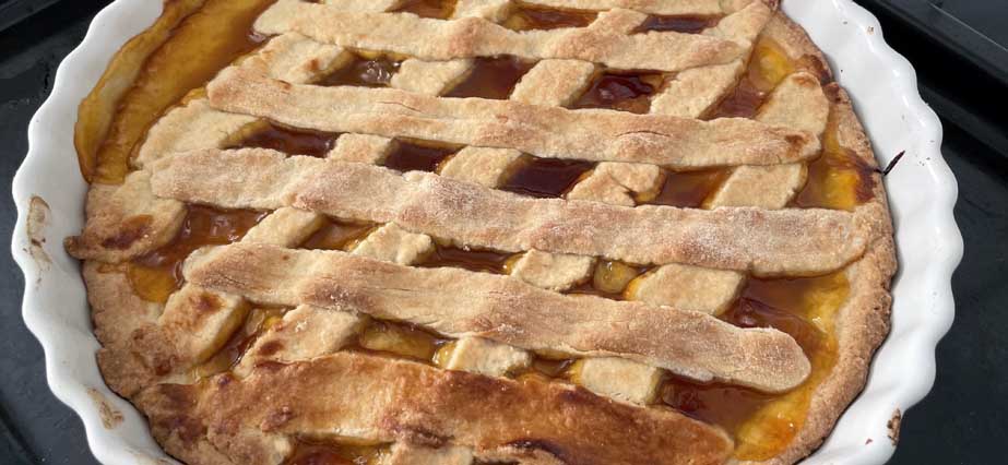 Crostata med aprikos 