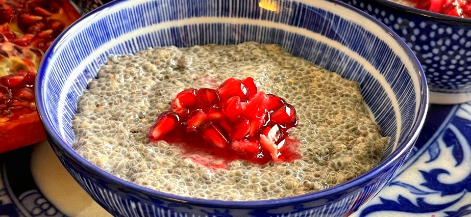 Chiapudding med granatäpple 