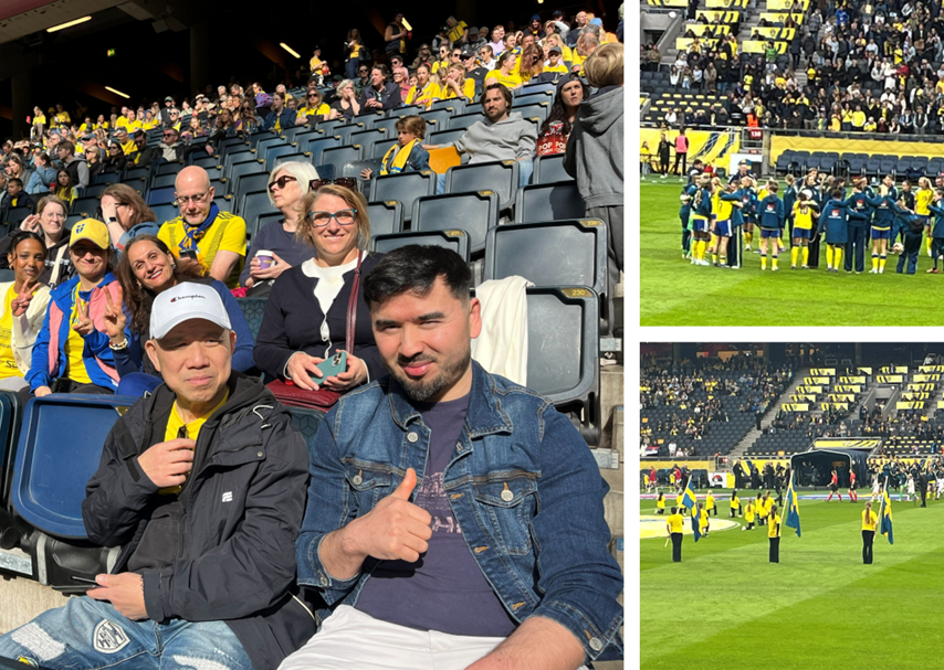 Referat från VM-kvalmatchen i fotboll för damerna: Heja Sverige!